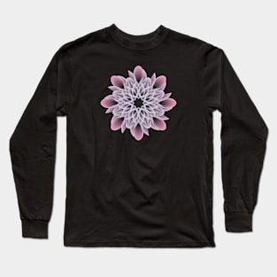 Beautiful White and Yellow Purple Flower Long Sleeve T-Shirt